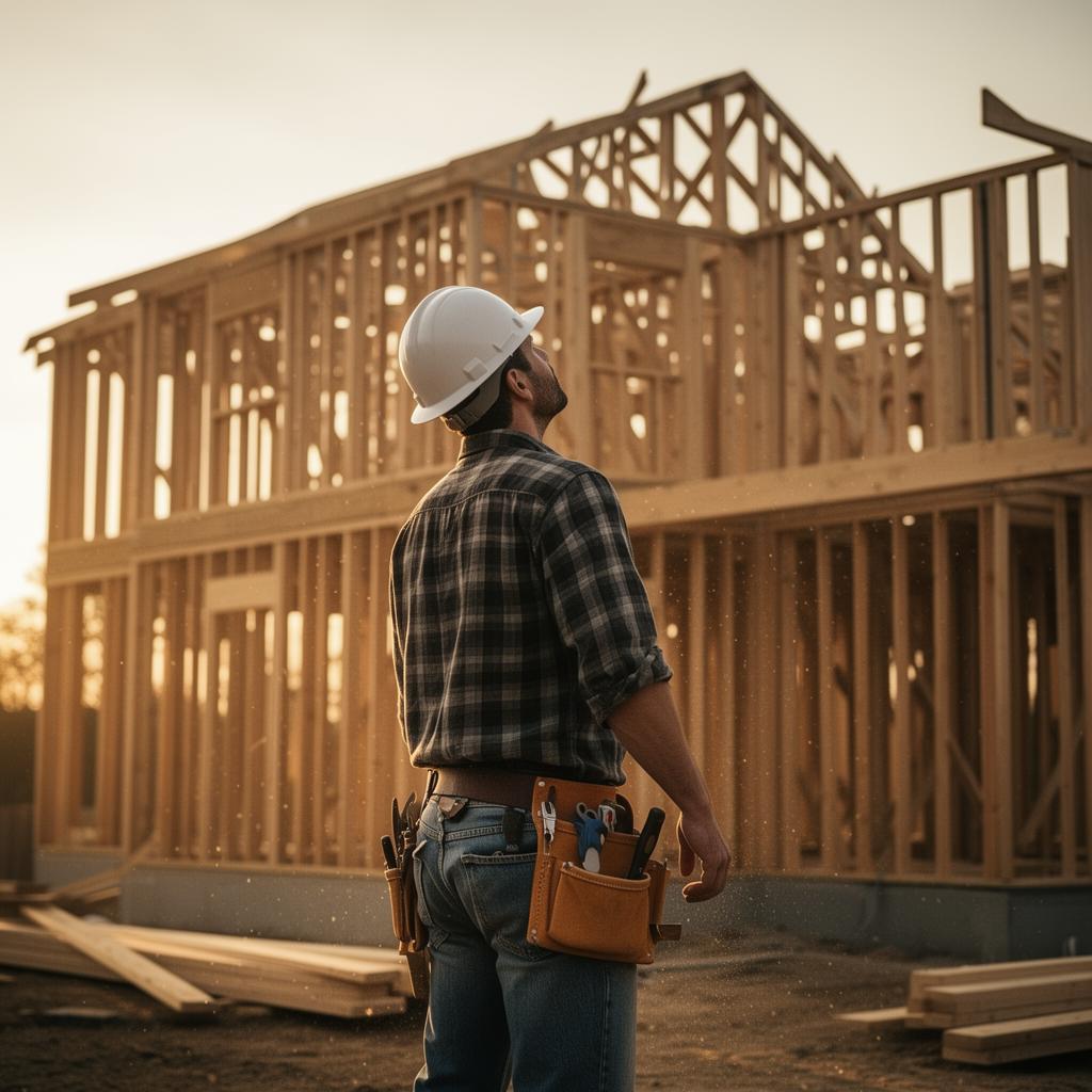Highview Construction builder on site